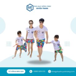 đồng phục gia đình đi biển