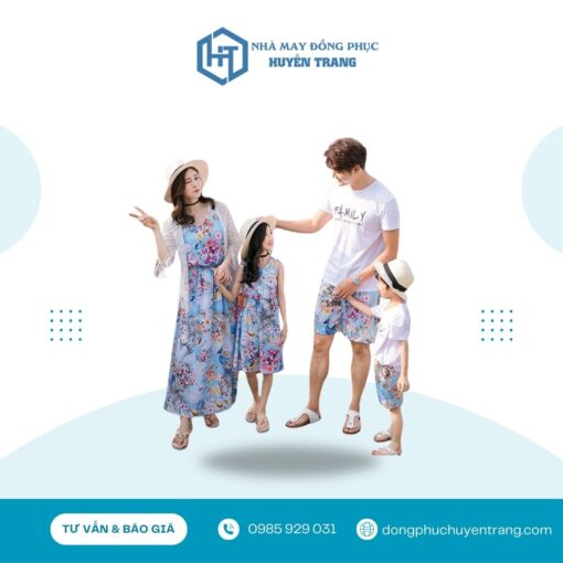 đồng phục gia đình đi biển