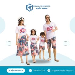 đồng phục gia đình đi biển