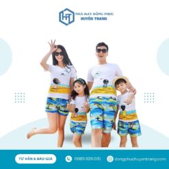 đồng phục gia đình đi biển